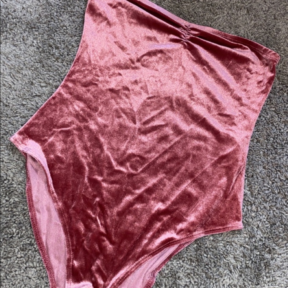 Forever 21 Velvet Bodysuit